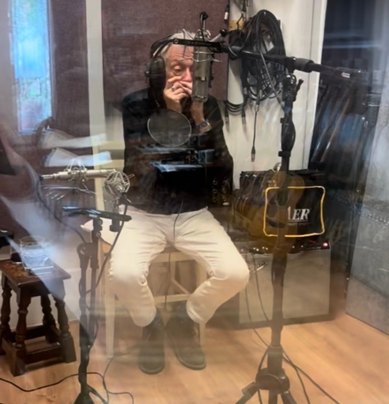 Behind-the-scenes in the studio